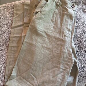 Love Tree linen  moss green pants